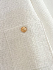 Dames Bouclé Jas met Gouden Knopen | Bessie