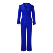 Dames Elegante Tweedelige Blazer Pantalon Set | Delphina