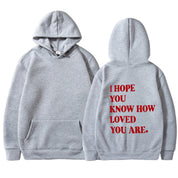 Dames Trendy Hoodie met Self Love Text Print | Soldana