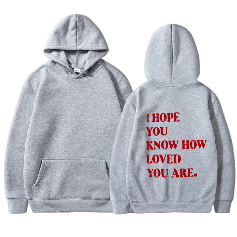 Dames Trendy Hoodie met Self Love Text Print | Soldana