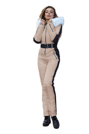 Dames Trendy Winddichte Ski Overall met Waist Accent | Vola