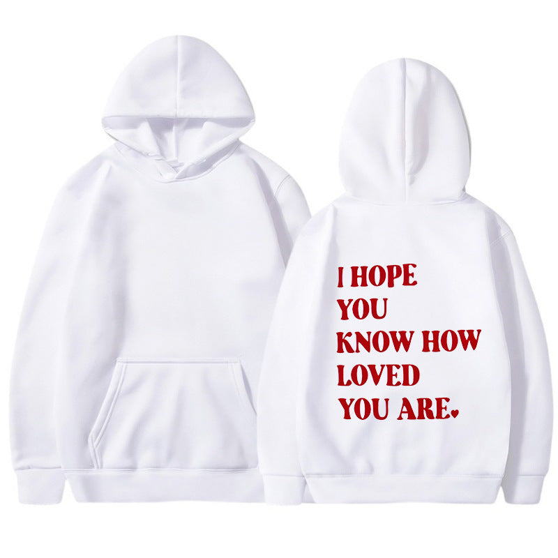 Dames Trendy Hoodie met Self Love Text Print | Soldana