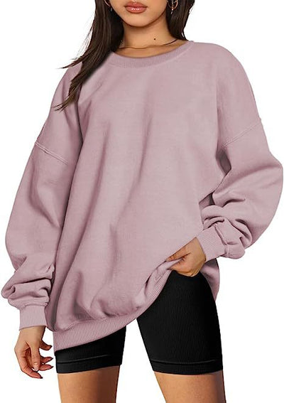 Dames Stijlvolle Basic Oversized Ronde Hals Trui | Sari