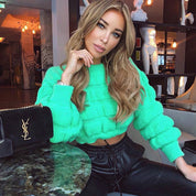 Dames Trendy Opvallende Stijlvolle Korte Trui met Structuur | Ronala