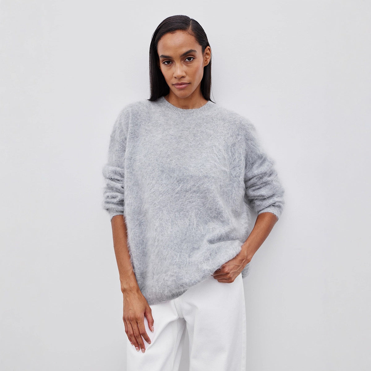 Dames Trendy Zachte Gebreide Trui in Pastel Kleuren | Riloisa