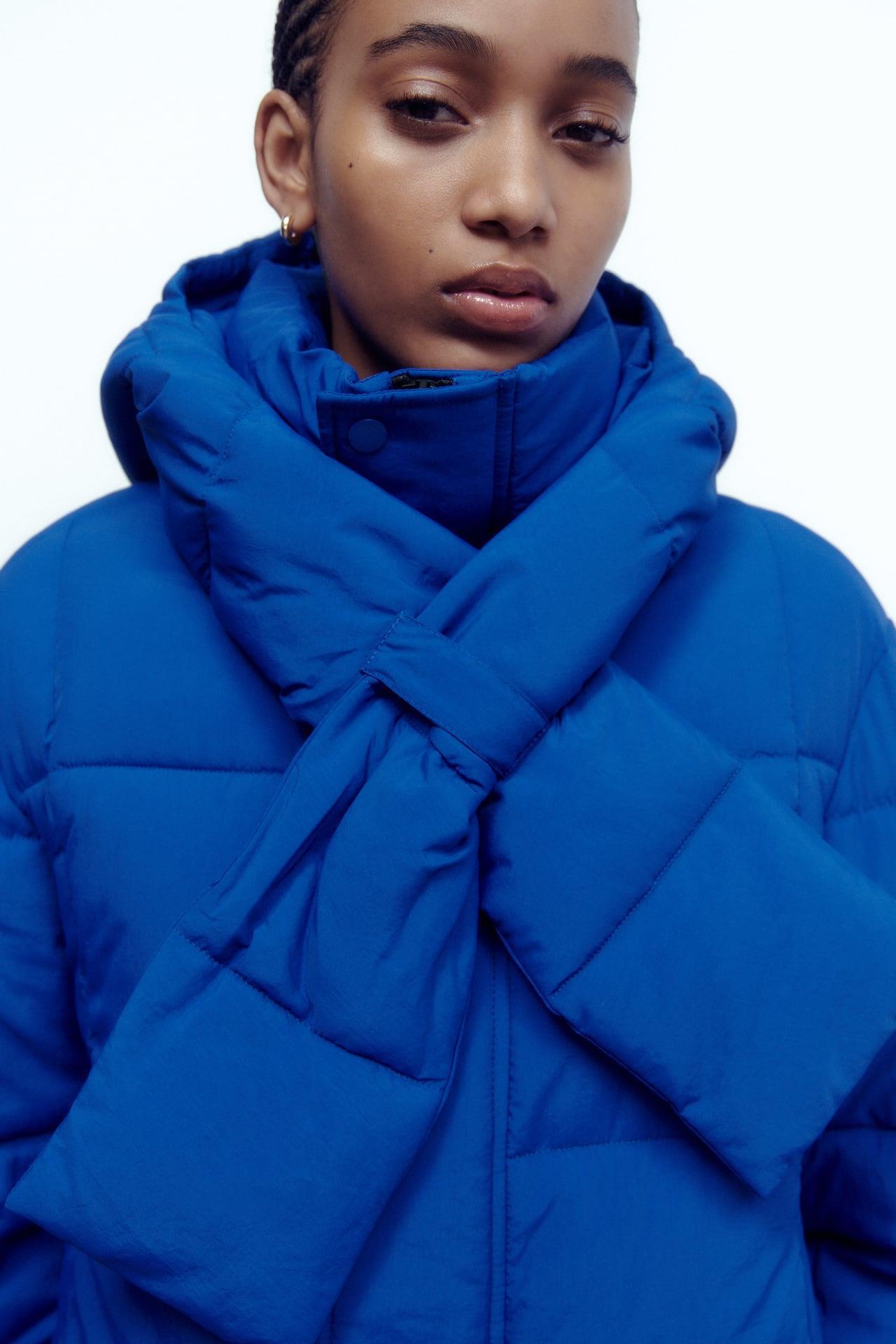 Dames Trendy Pufferjas met Sjaaldetail | Beth