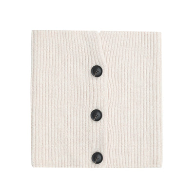 Dames Eigentijdse Warme Gebreide Col Sjaal met Knopen | Laverne