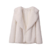 Dames Trendy Volume Stijlvolle Faux Fur Jas met Grote Kraag | Balthy