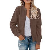 Dames Warme Zachte Teddy Bomber Jas | Baylin