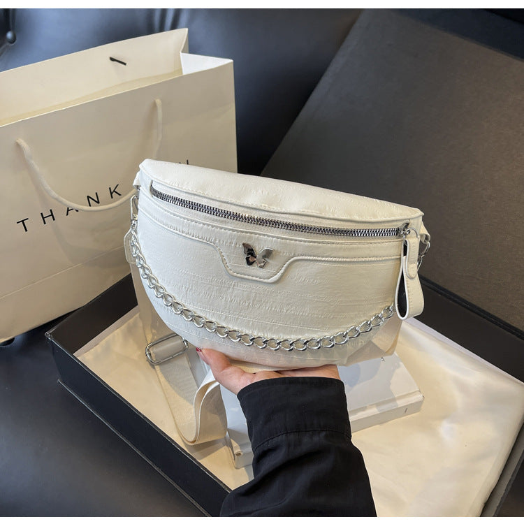 Dames Hippe Crossbody Tas met Ketting Detail | Lipa