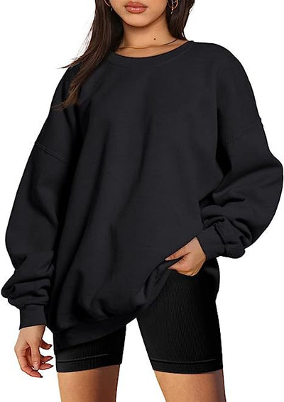 Dames Stijlvolle Basic Oversized Ronde Hals Trui | Sari