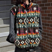 Dames Warme Elegante Fleece Bodywarmer met Aztec Print | Barucha