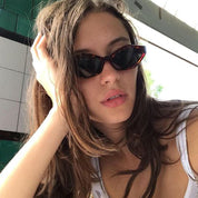 Dames Hoekige Cat Eye Zonnebril met Statement Pootjes | Luasa