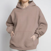 Dames Casual Oversized hoodie met Kangaroo Zakken | Sarona