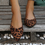 Dames Elegante Trendy Panterprint Flats Ballerina's | Endolisa