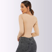 Dames Comfortabele Corrigerende Bodysuit met Lange Mouwen | Moana