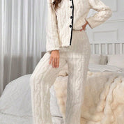 Dames Warme Gebreide Huis Set Pyama | Dessy