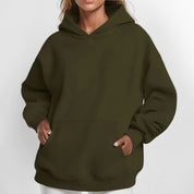 Dames Casual Oversized hoodie met Kangaroo Zakken | Sarona