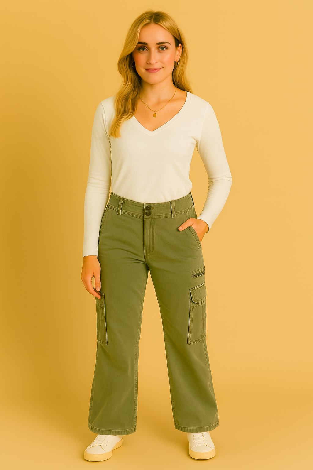 Dames Cargo Broek met Zakken - Andrea