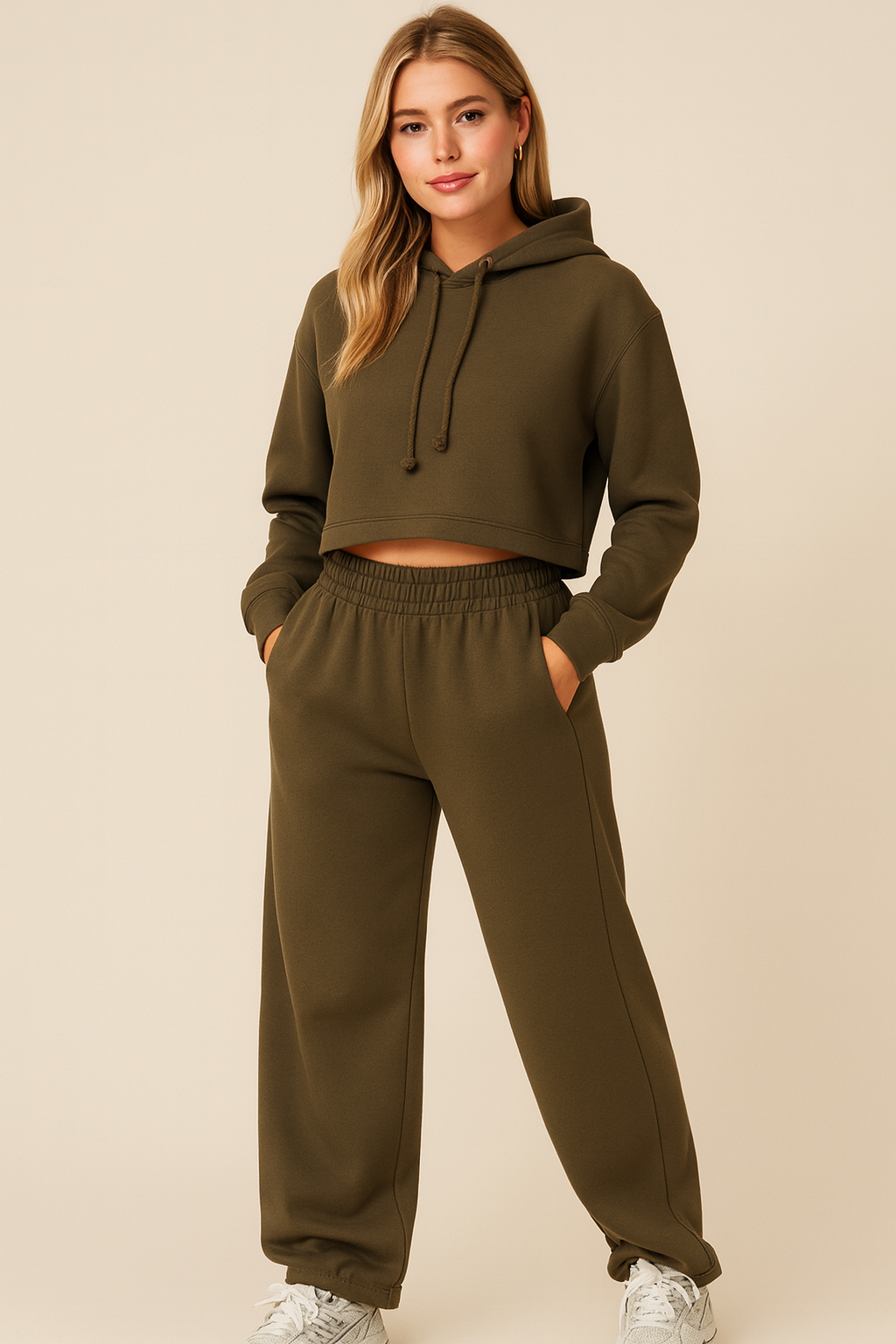 Dames High Waist Comfortable Joggingbroek | Anette