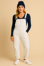 Dames Trendy Denim Tuinbroek | Angelique