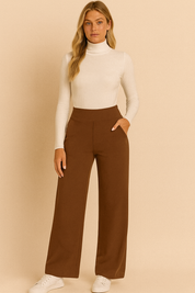 Dames Comfortabele Wijde Broek met Hoge Taille | Annalotte