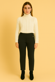 Dames Stretch Broek met Hoge Taille | Arielle