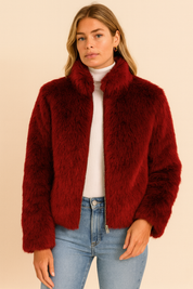 Dames Elegante Faux Fur Jas | Banou