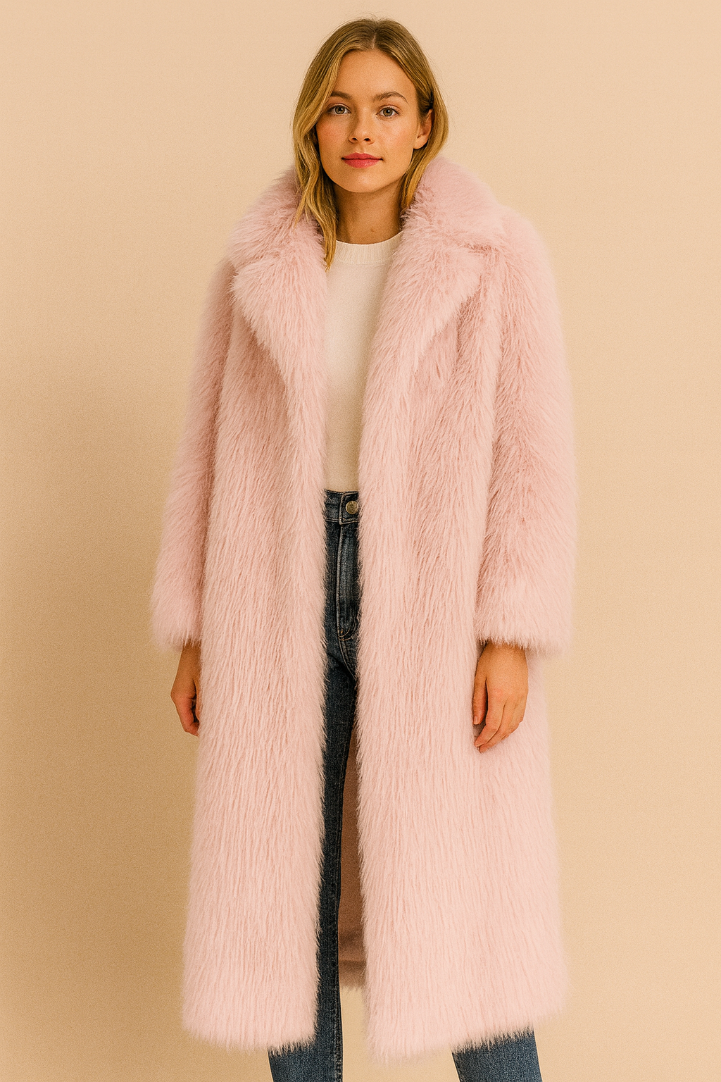 Dames Trendy Volume Elegante Stijlvolle Faux Fur Jas | Bashley