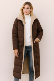 Dames Lange Winterjas met Teddyvoering | Bernice