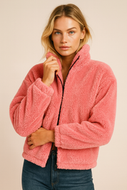 Dames Stijlvolle Veelzijdige Teddy Faux Fur Jas | Beshanice