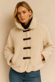 Dames Elegante Trendy Modieuze Korte Teddy Jas | Bilana