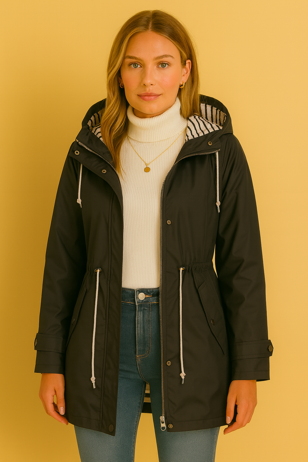 Dames Waterdichte Regenjas met Capuchon | Billy