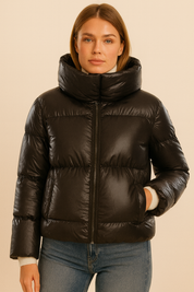 Dames Pufferjas met Hoge Kraag | Blanca