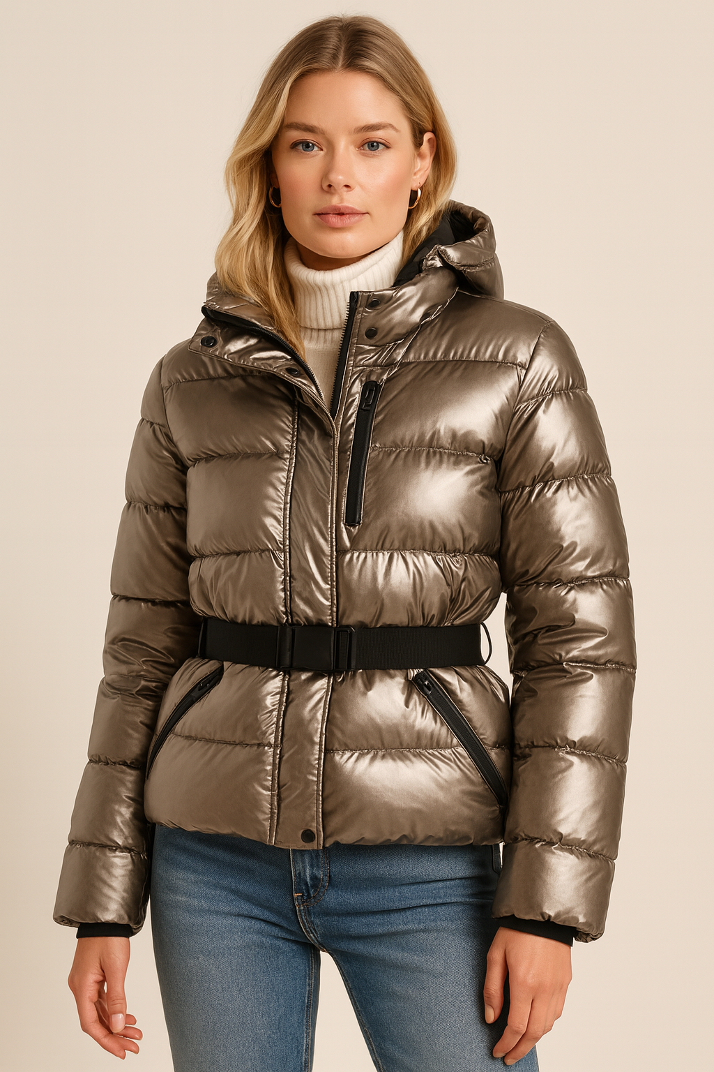 Dames Ski- en Winterjas met Tailleband | Bloom