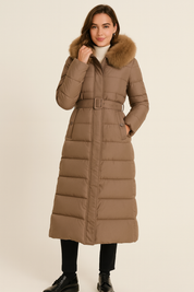 Dames Stijlvolle Lange Puffer Jas | Blosh