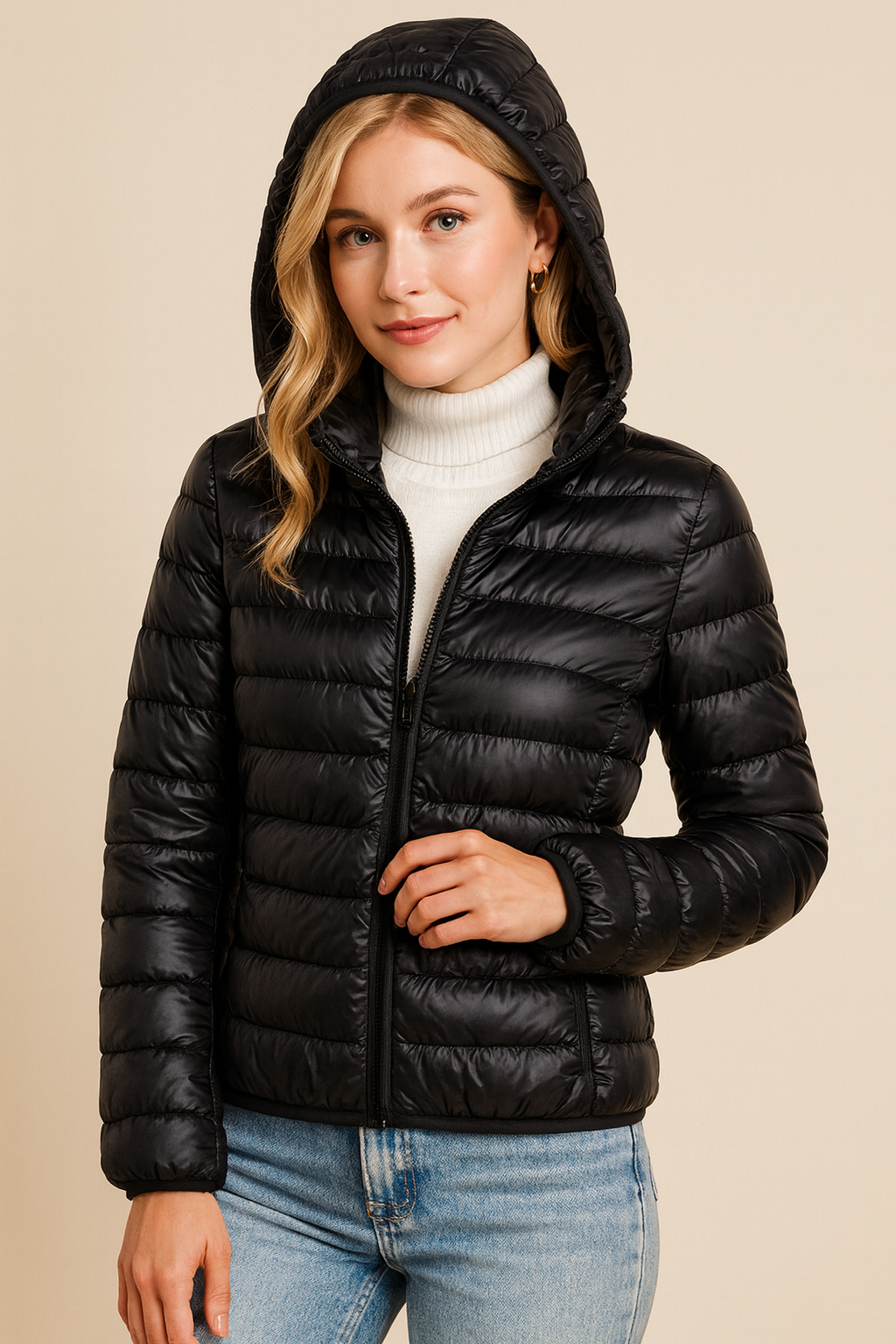 Dames Ultralichte Donsjas met Capuchon | Bobby