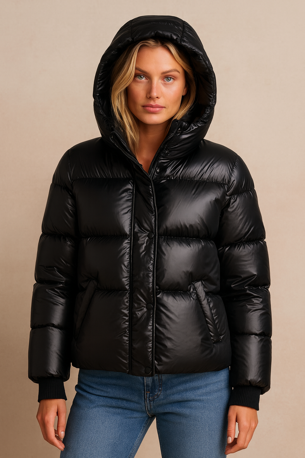 Dames puffer jacket – Warm gevoerde slim fit winterjas met stijlvolle uitstraling | Bolisa