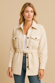 Dames Stijlvolle Tussenjas met Ceintuur | Brianna