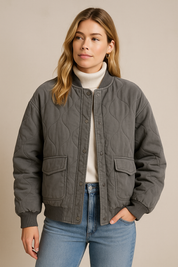 Dames Gewatteerde Bomberjas Oversized | Brooklyn