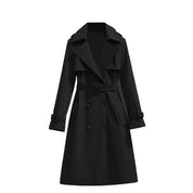 Dames Trenchcoat Jas met Tailleband – Halflange Klassieke Jas | Belladine