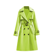 Dames Trenchcoat Jas met Tailleband – Halflange Klassieke Jas | Belladine