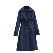 Dames Trenchcoat Jas met Tailleband – Halflange Klassieke Jas | Belladine