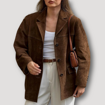 Dames Oversized Suède Blazer Jas | Birdie