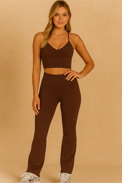 Dames Tweedelige Naadloze Sportieve Veelzijdige Yoga Sport Set | Dalira