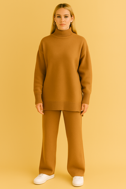 Dames 2-Delige Gebreide Set – Coltrui & Rechte Joggingbroek | Danusia