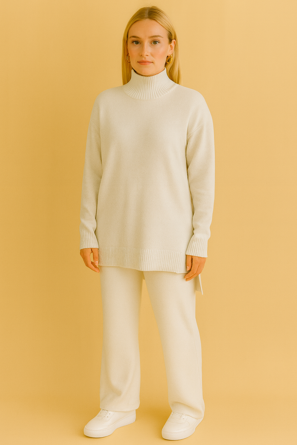 Dames 2-Delige Gebreide Set – Coltrui & Rechte Joggingbroek | Danusia