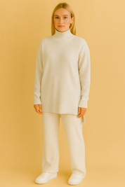 Dames 2-Delige Gebreide Set – Coltrui & Rechte Joggingbroek | Danusia