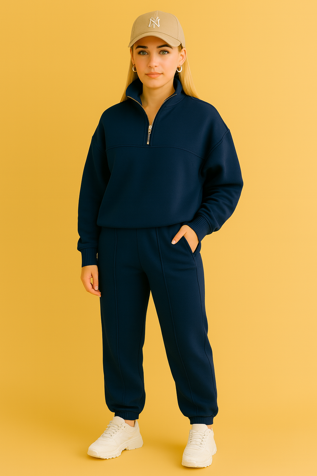 Dames 2-Delige Stoere Trainingsset met Rits | Deborah