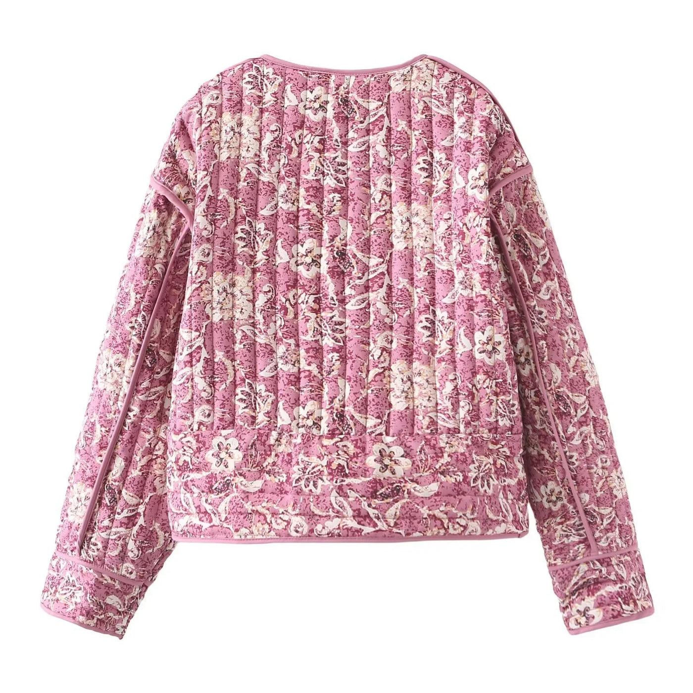 Dames Gewatteerde Bloemenprint Jas | Brielle